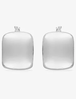 Créoles électroformées larges argent 925‰ rhodié SO OR