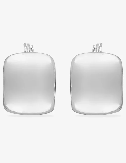 Créoles électroformées larges argent 925‰ rhodié SO OR