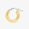 Créoles lisses 8 mm or jaune 750‰ fil 2,5 mm SO OR