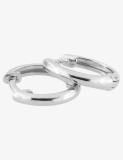 Créoles or blanc 375 ‰ 11 mm de diamètre de 11 mm SO OR