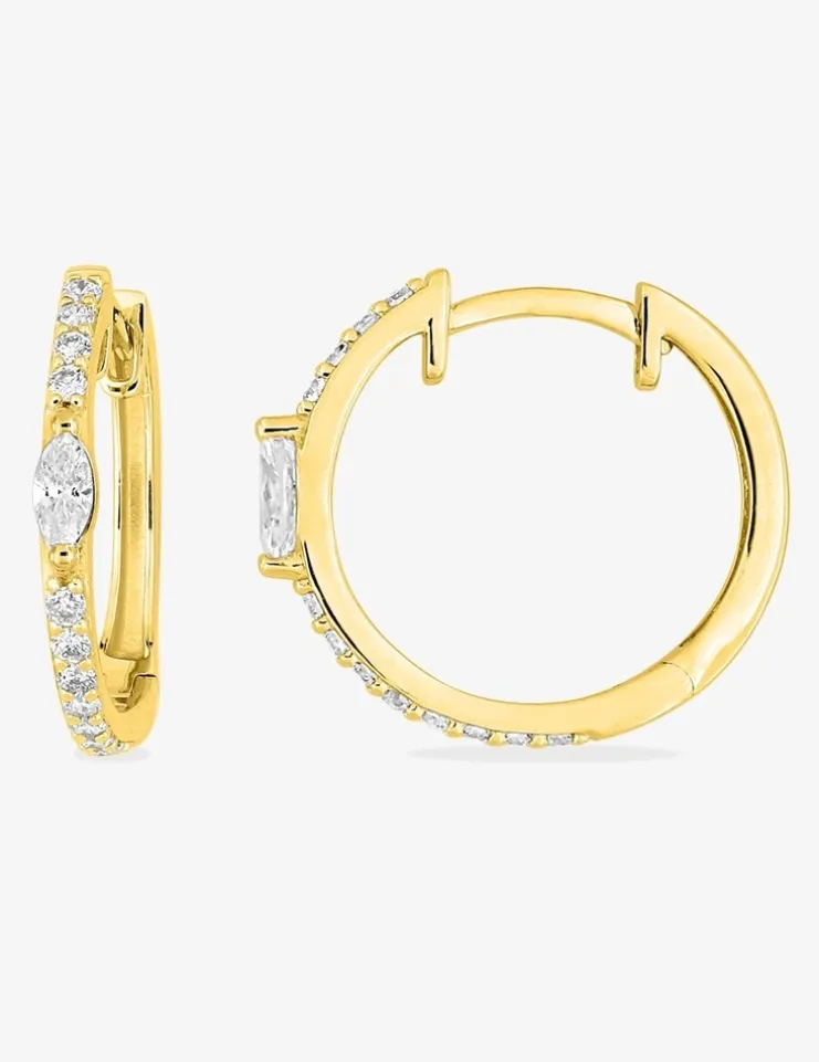 Créoles Plaqué or & oxydes de zirconium SO OR