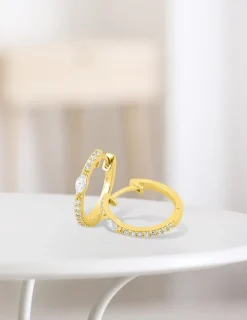 Créoles Plaqué or & oxydes de zirconium SO OR