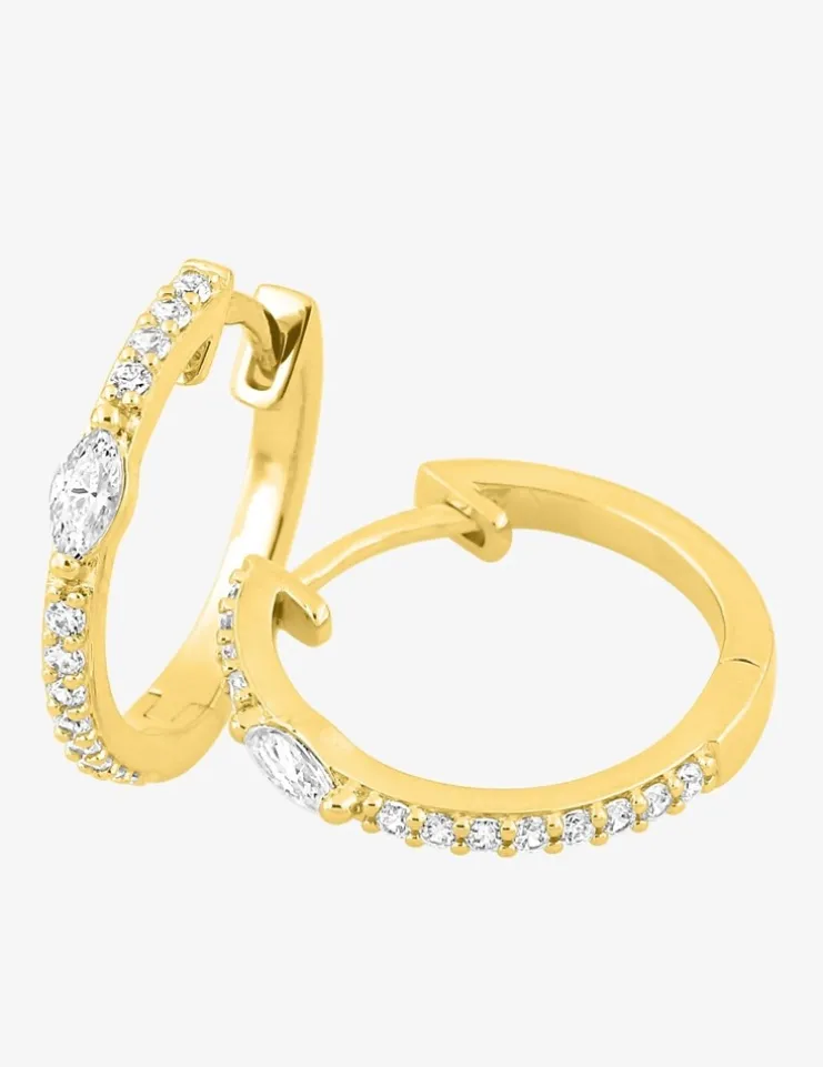 Créoles Plaqué or & oxydes de zirconium SO OR