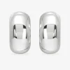 Demi-créoles argent 925‰ rhodié SO OR