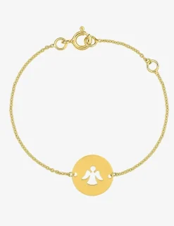 Gourmette bébé ange en or jaune 375 ‰ SO OR