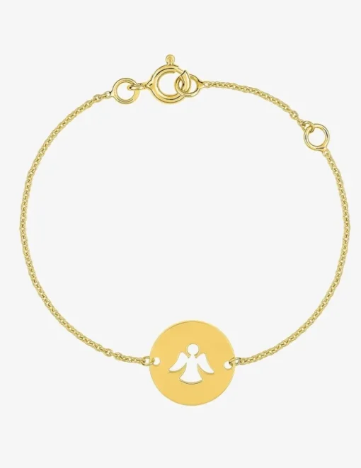 Gourmette bébé ange en or jaune 375 ‰ SO OR