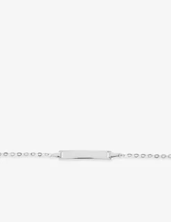 Gourmette bébé en or blanc 375 ‰ SO OR