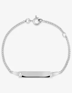 Gourmette bébé en or blanc 375 ‰ SO OR