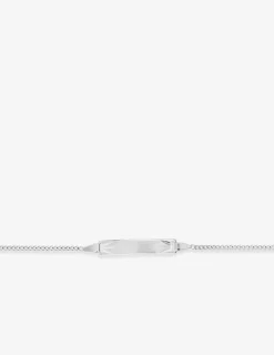 Gourmette bébé en or blanc 375 ‰ SO OR