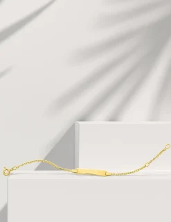 Gourmette bébé en or jaune 375 ‰ SO OR