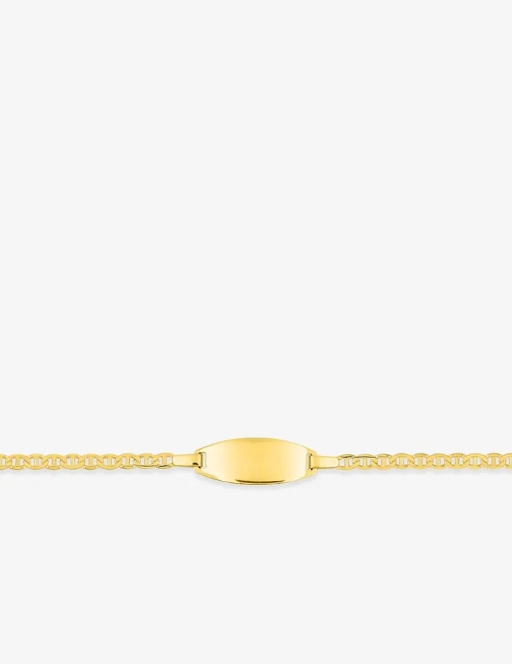 Gourmette bébé en or jaune 375 ‰, maille marine SO OR