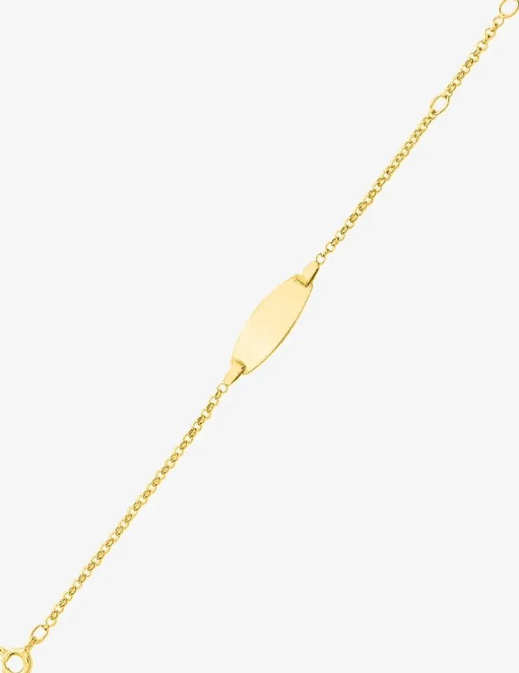 Gourmette bébé légère en or 375‰ SO OR