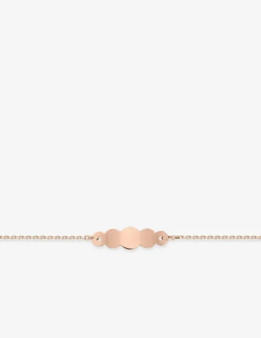 Gourmette bébé or rose 750 ‰ maille forçat SO OR