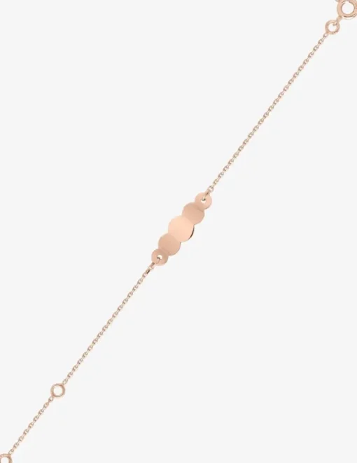 Gourmette bébé or rose 750 ‰ maille forçat SO OR