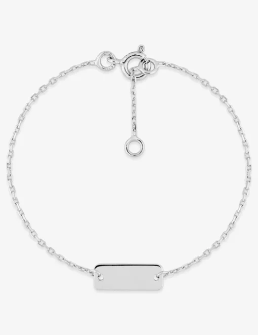 Gourmette gravable argent 925 ‰ rhodié enfant et bébé SO OR
