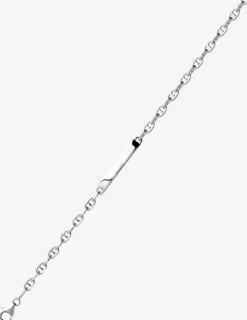 Gourmette identité argent 925‰ rhodié marine SO OR