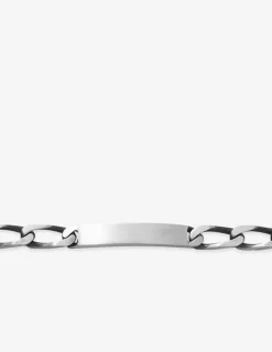 Gourmette identité maille cheval argent 925‰ rhodié SO OR