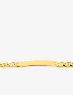 Gourmette identité marine plaqué or SO OR