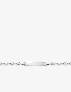 Gourmette identité pour bébé en argent 925 ‰ rhodié SO OR