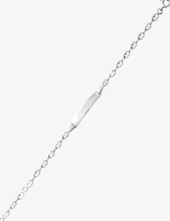 Gourmette identité pour bébé en argent 925 ‰ rhodié SO OR