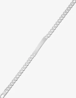 Gourmette plaque rectangle 6 mm argent 925‰ SO OR