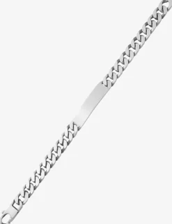 Gourmette plaque rectangle 9 mm argent 925‰ vieilli SO OR