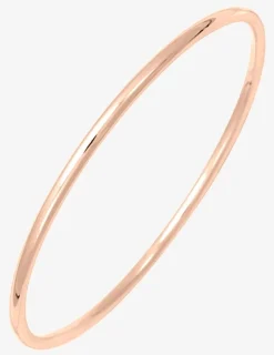 Jonc fermé fil rond 3 mm plaqué or rose SO OR