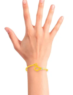 Jonc ouvert plaqué or, oxydes de zirconium SO OR