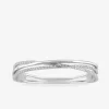 Jonc ouvrant argent 925 ‰ rhodié et oxyde de zirconium SO OR