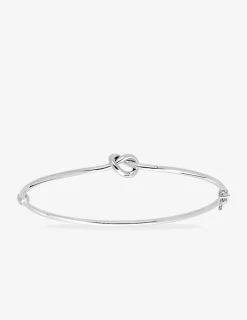 Jonc ouvrant nœud or blanc 375‰ SO OR