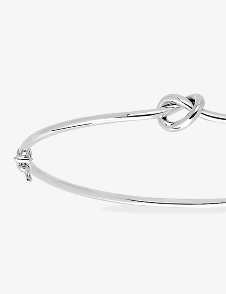 Jonc ouvrant nœud or blanc 375‰ SO OR