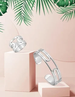 Manchette Graphique en argent SO OR