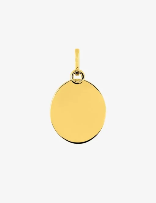 Médaille ange bicolore en or 375 ‰ SO OR