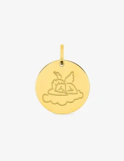 Médaille ange dormeur en or 375‰ SO OR