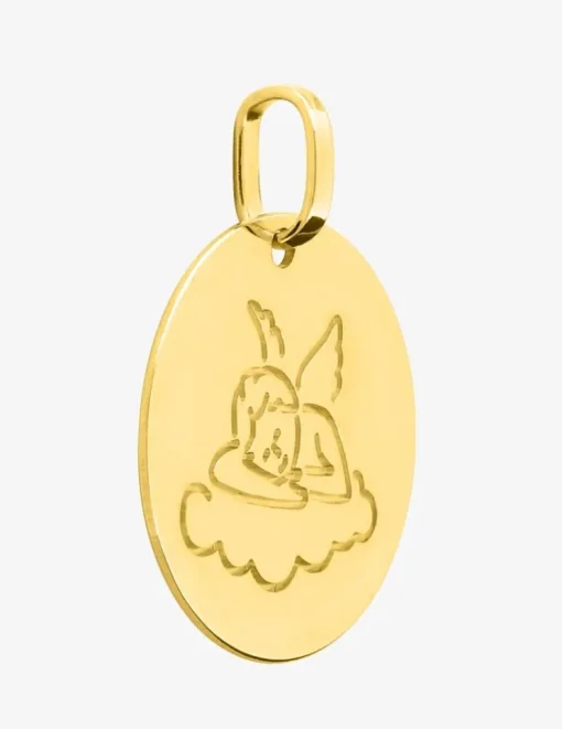 Médaille ange dormeur en or 375‰ SO OR