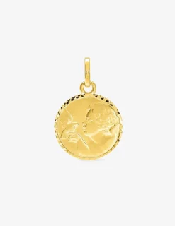 Médaille ange en or jaune 375 ‰ SO OR