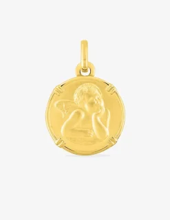 Médaille ange en or jaune 375 ‰ SO OR