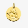 Médaille ange en or jaune 375 ‰ SO OR