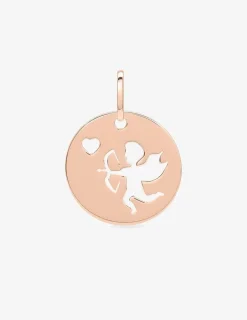 Médaille Cupidon plaqué or rose SO OR