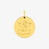 Médaille dessin ange or jaune 375‰ SO OR