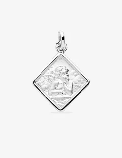 Médaille losange ange argent 925‰ rhodié SO OR