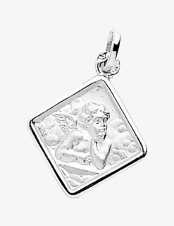 Médaille losange ange argent 925‰ rhodié SO OR
