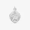 Médaille losange Saint Christophe argent 925‰ rhodié SO OR