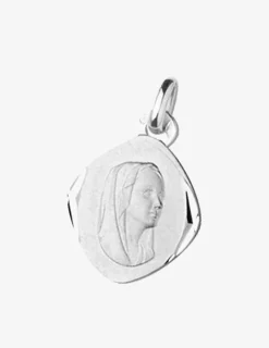 Médaille losange Vierge argent 925‰ rhodié SO OR