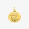 Médaille ovale ange or jaune 375‰ SO OR