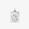 Médaille rectangle ange argent 925‰ rhodié SO OR