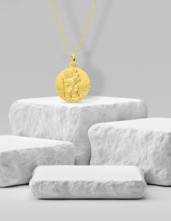 Médaille Saint Christophe en or jaune 375 ‰ SO OR