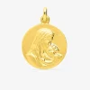 Médaille vierge à l'enfant or jaune 750‰ 17 mm SO OR