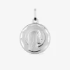 Médaille Vierge en or blanc 375 ‰ SO OR