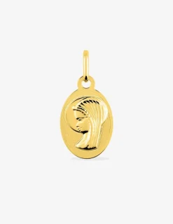 Médaille Vierge en or jaune 375 ‰ SO OR